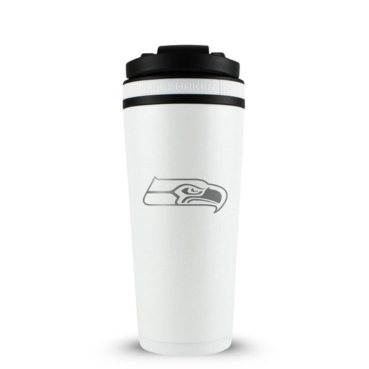 Officially Licensed Seattle Seahawks 26oz Ice Shaker - White