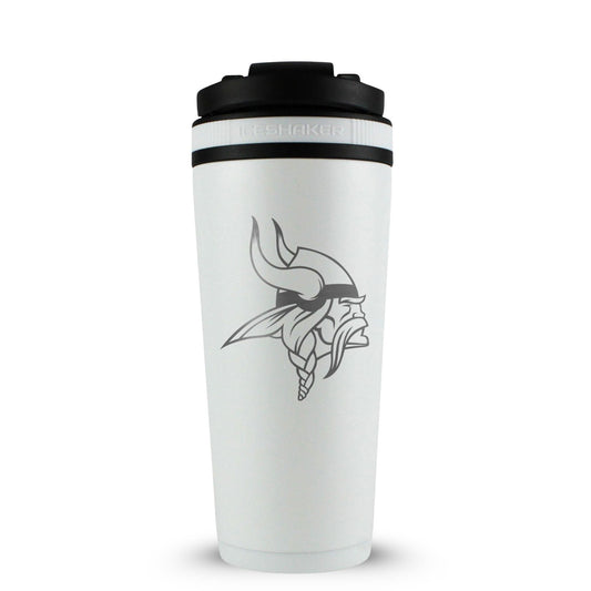 Officially Licensed Minnesota Vikings 26oz Ice Shaker - White