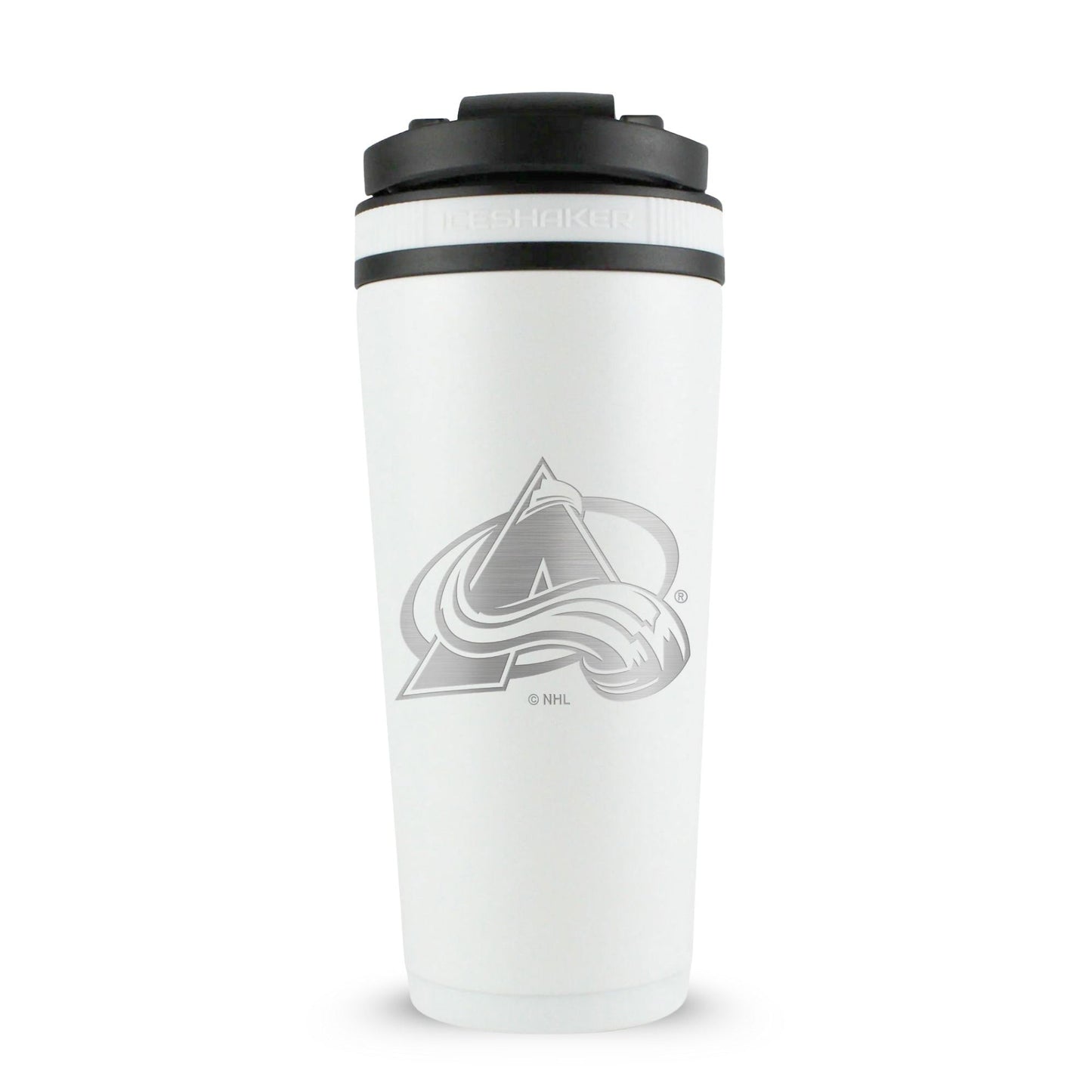 Officially Licensed Colorado Avalanche 26oz Ice Shaker - White