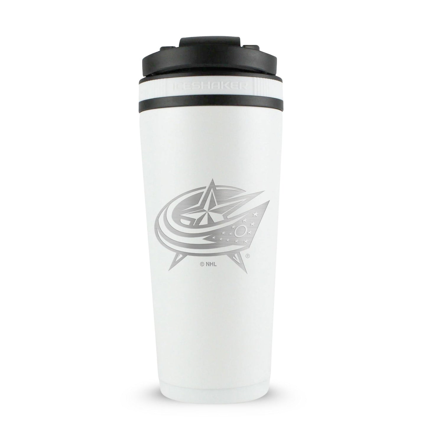 Officially Licensed Columbus Blue Jackets 26oz Ice Shaker - White