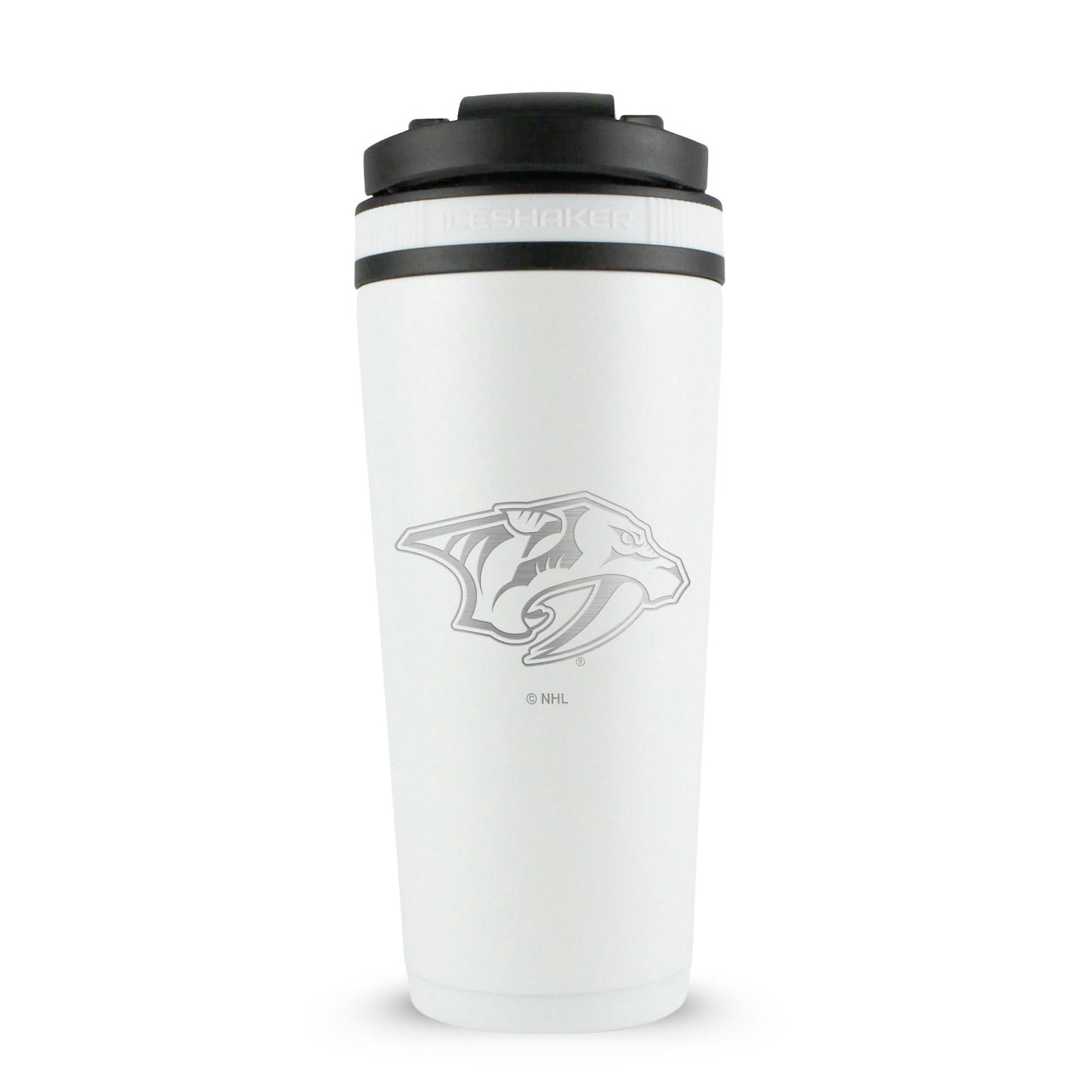Officially Licensed Nashville Predators 26oz Ice Shaker - White