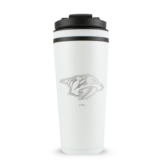 Officially Licensed Nashville Predators 26oz Ice Shaker - White