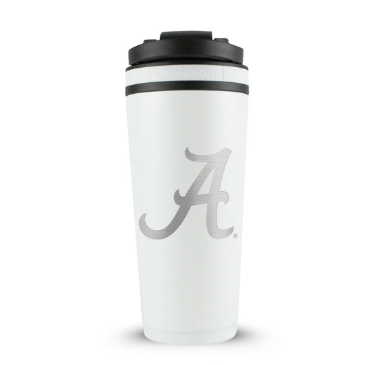 Officially Licensed University of Alabama 26oz Ice Shaker - White