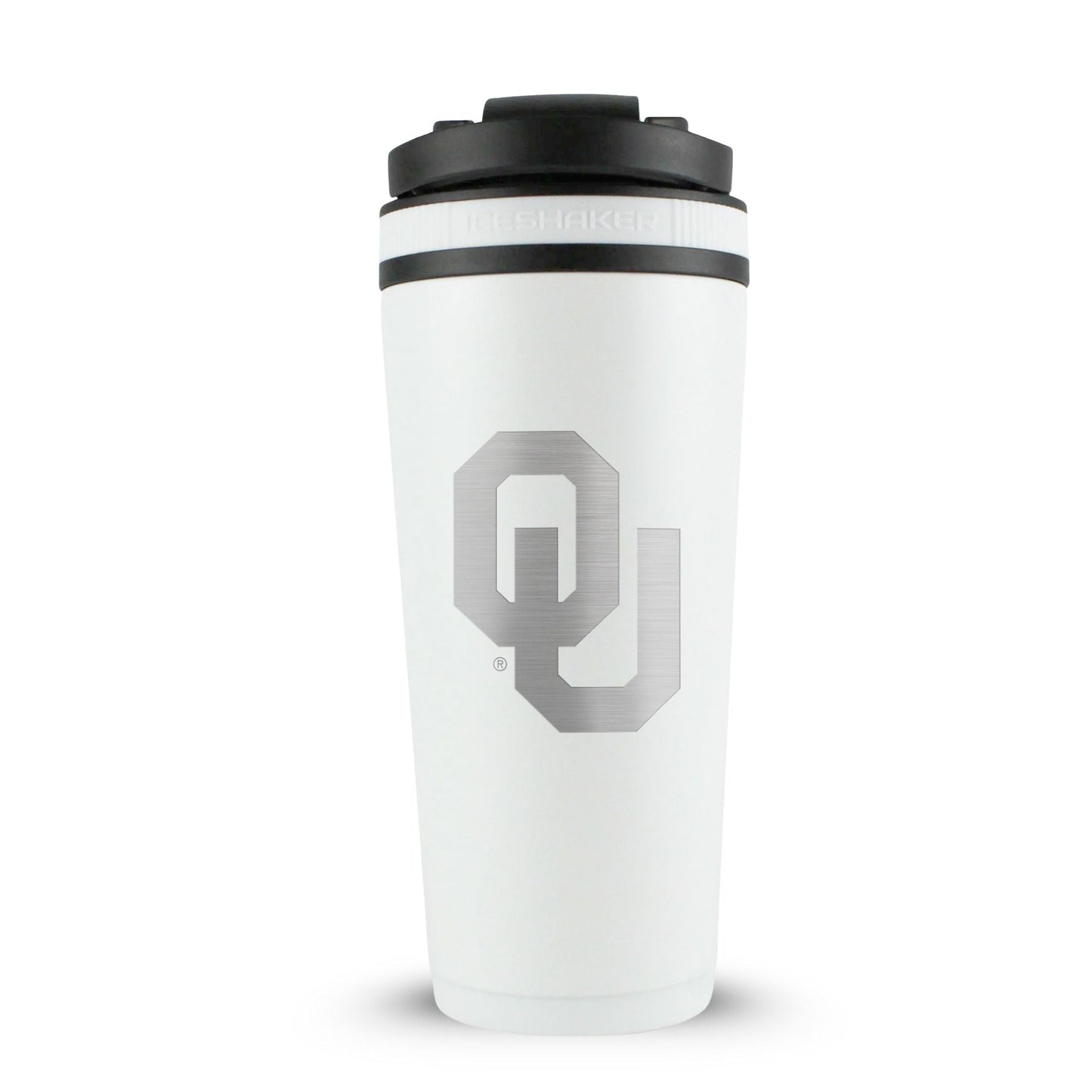 Officially Licensed University of Oklahoma 26oz Ice Shaker - White