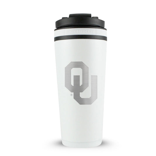 Officially Licensed University of Oklahoma 26oz Ice Shaker - White