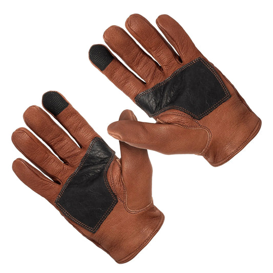 Dipped Leather Deer Glove: Signature Driver: Brown/Black