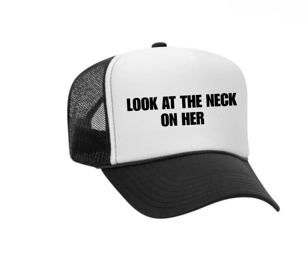 Look At The Neck On Her Trucker Hat