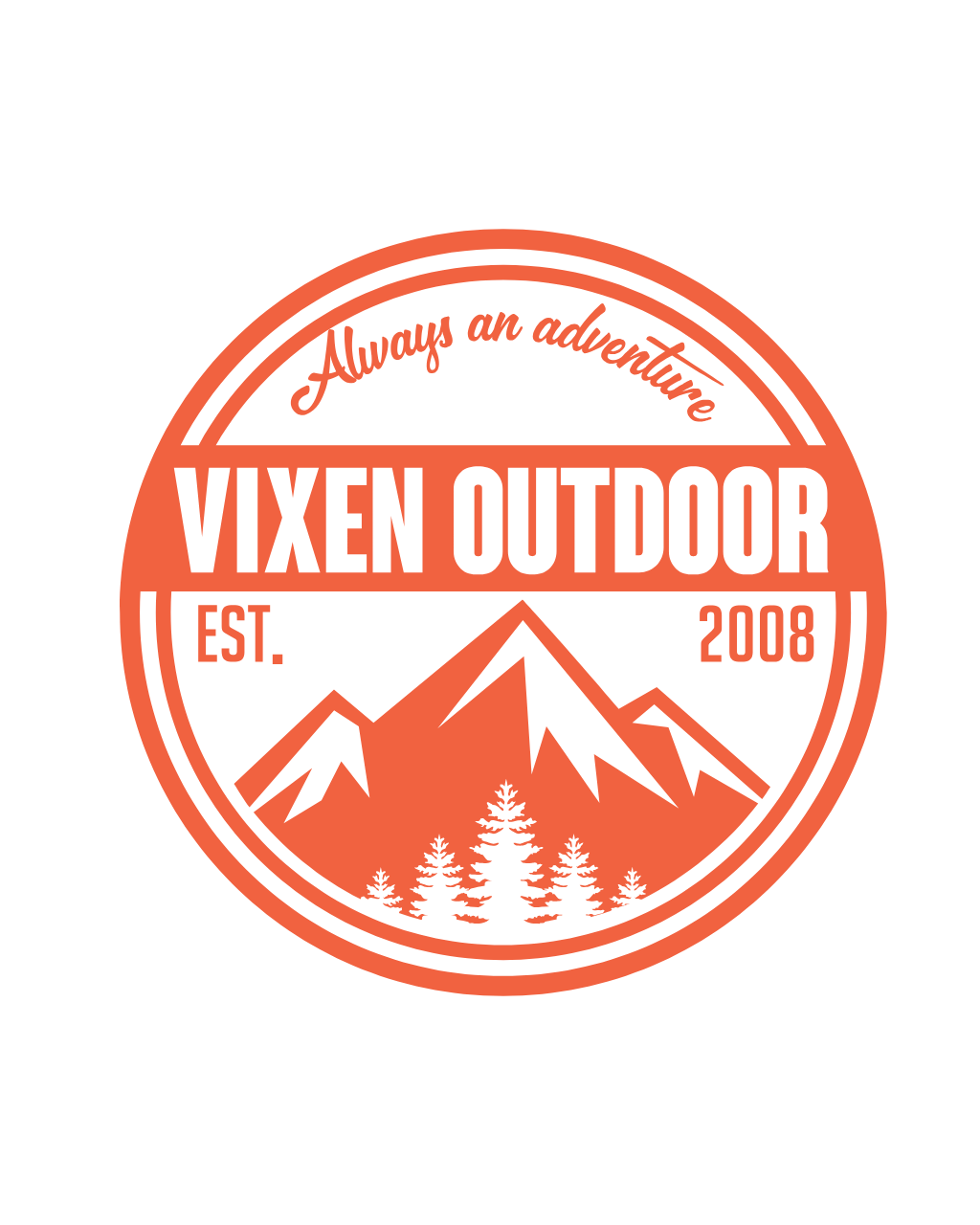 Vixen Outdoor Vinyl Decal 6" x 6"