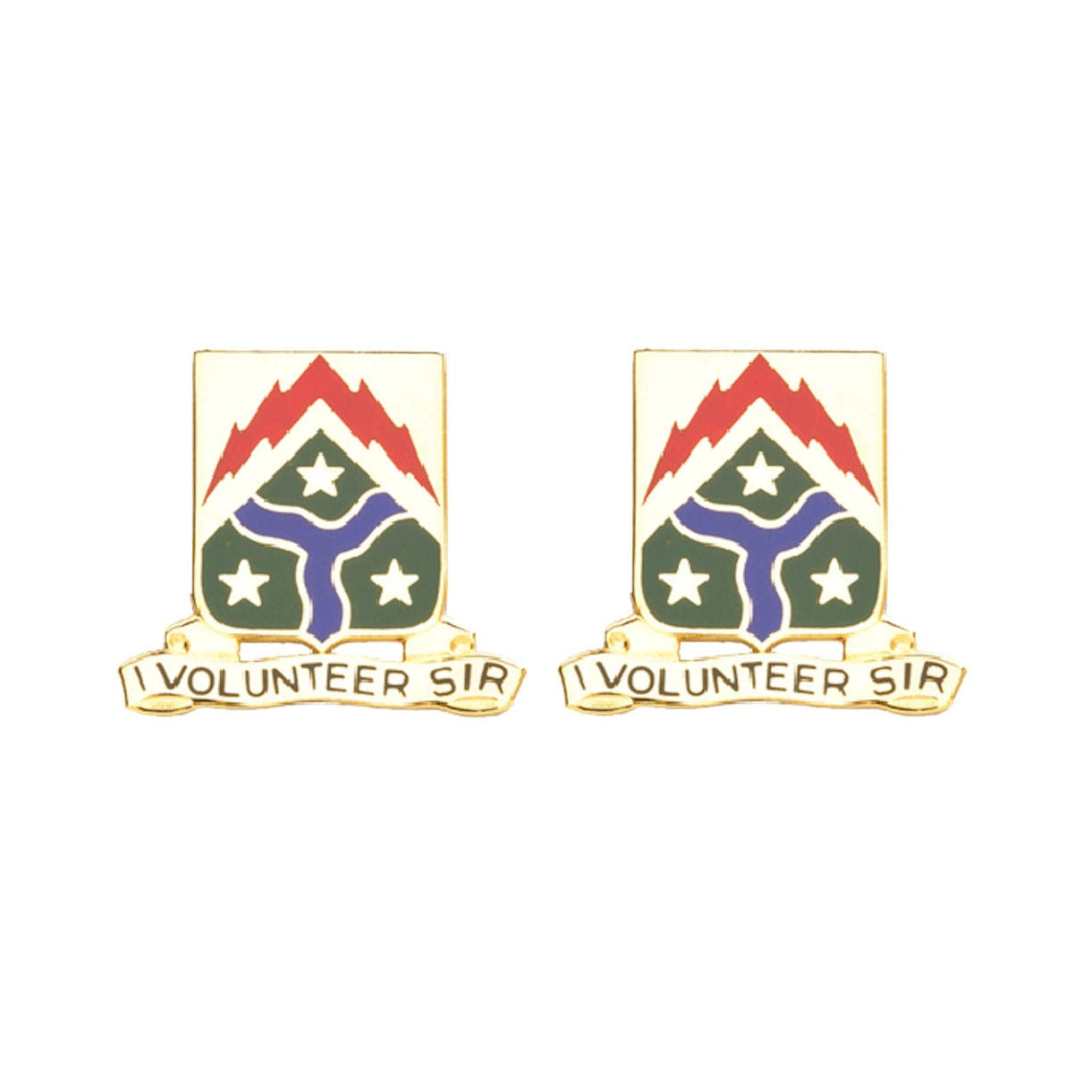 278th ARMOR CAV Distinctive Unit Insignia - Pair     I Volunteer Sir