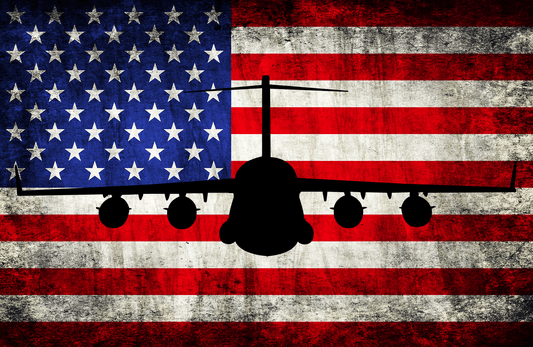 C-17 Globemaster III - American Flag Decal