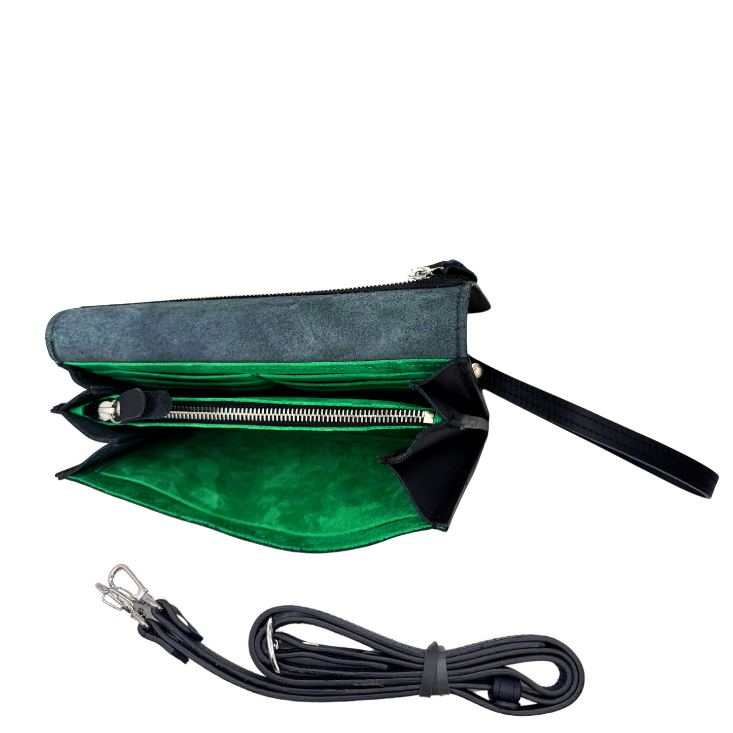 The Adeline Lux: Clutch and Cross-body - Leather (Made to Order)