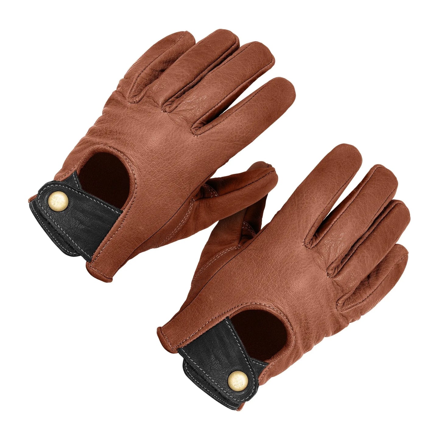 Dipped Leather Deer Glove: Signature Driver: Brown/Black