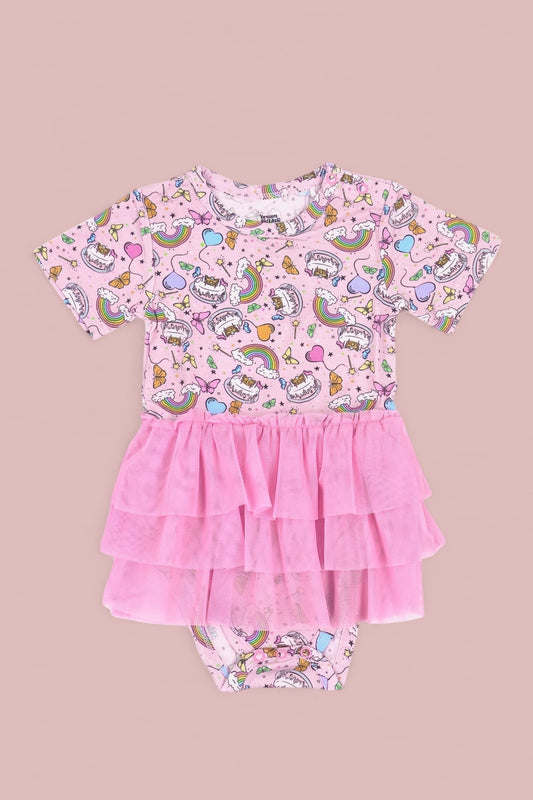 ONCE UPON A BIRTHDAY DREAM TUTU  BODYSUIT DRESS