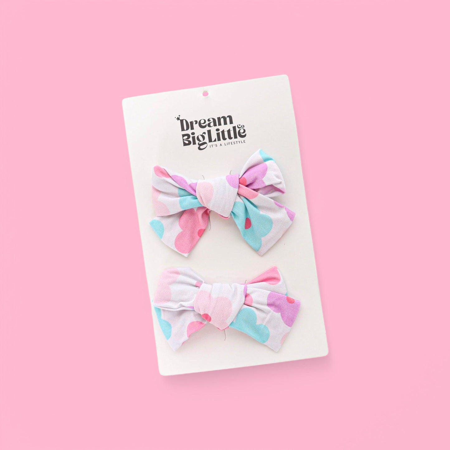 VIOLET FIELDS DREAM BOW HAIR CLIPS