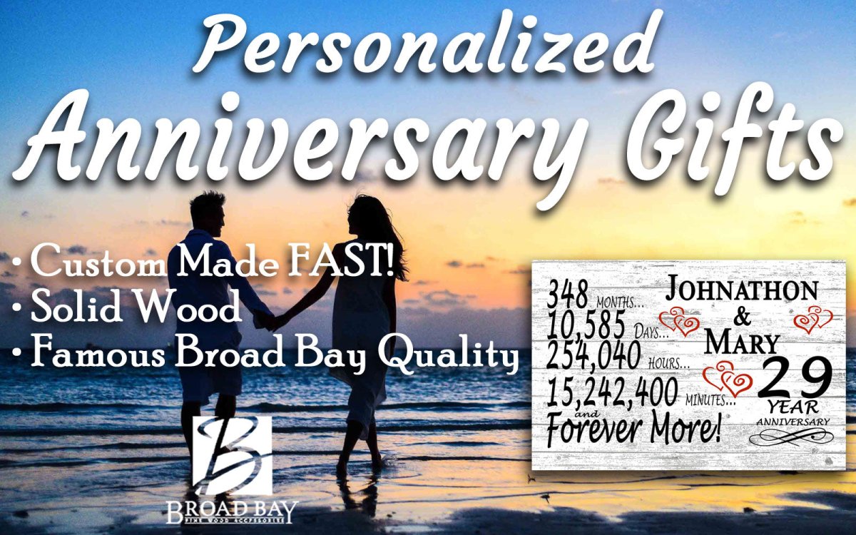 29 Year Anniversary Gift Personalized 29th Wedding Anniversary Present