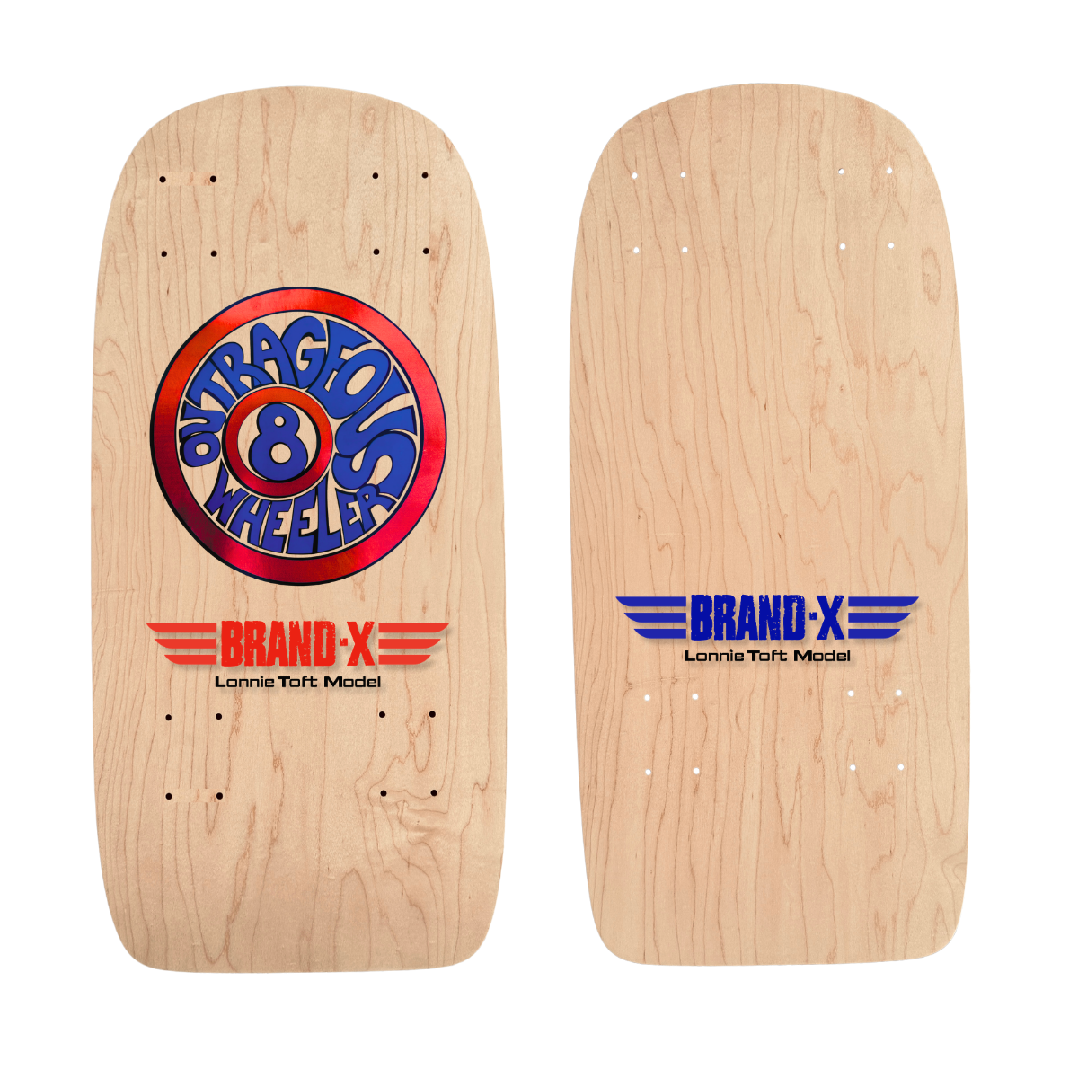 Lonnie Toft OUTRAGEOUS 8-WEELER Limited Edition, Hand-Painted Deck (PRE-ORDER, JANUARY 2027)