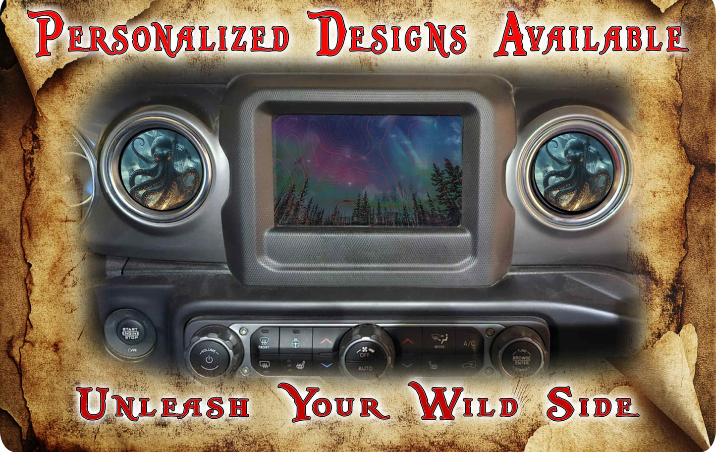 Steering wheel decal Kraken 171