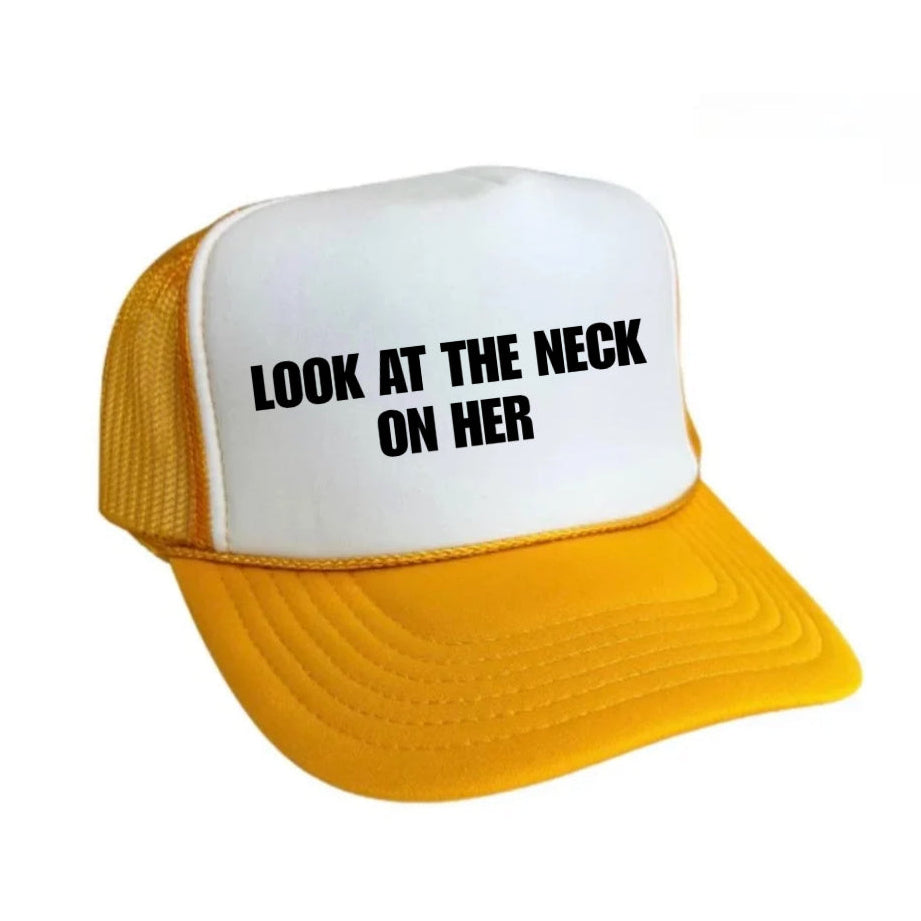 Look At The Neck On Her Trucker Hat