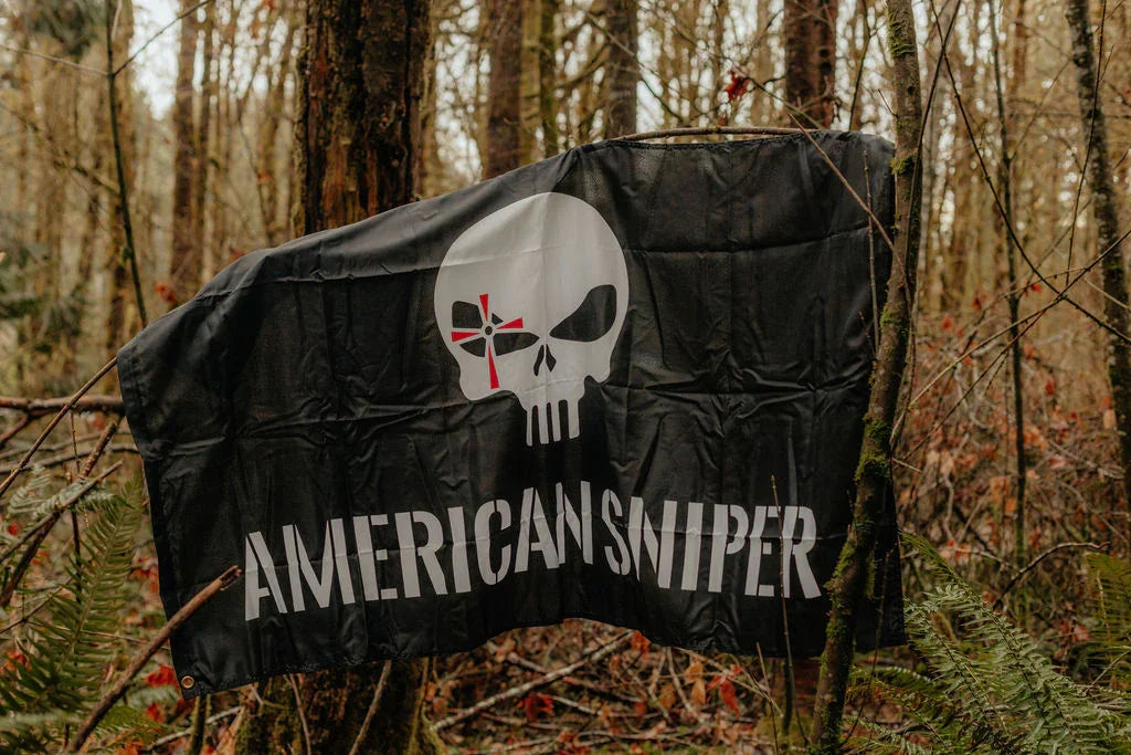 American Sniper Logo Flag  5'x3'