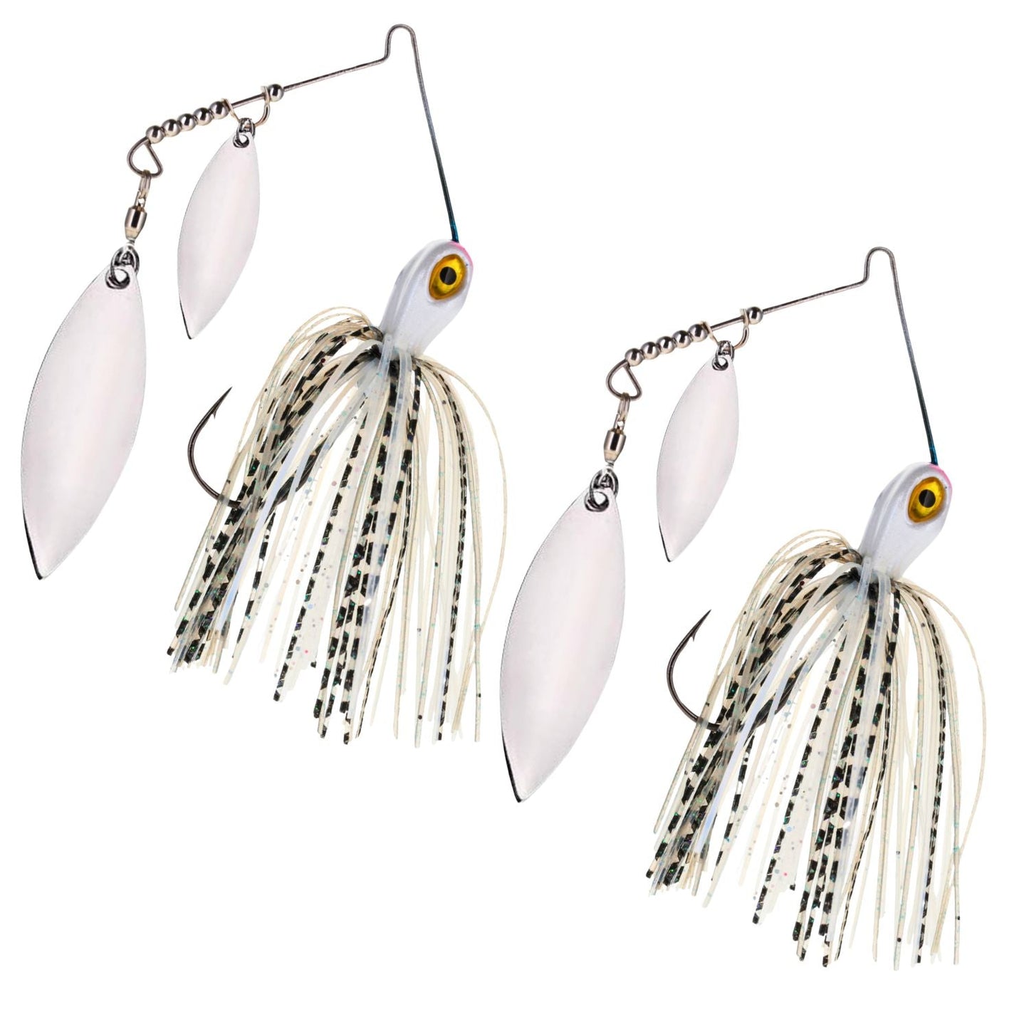 Reaction Tackle Tungsten Double Willow Blade Spinnerbait Jigs (2-Pack) - New