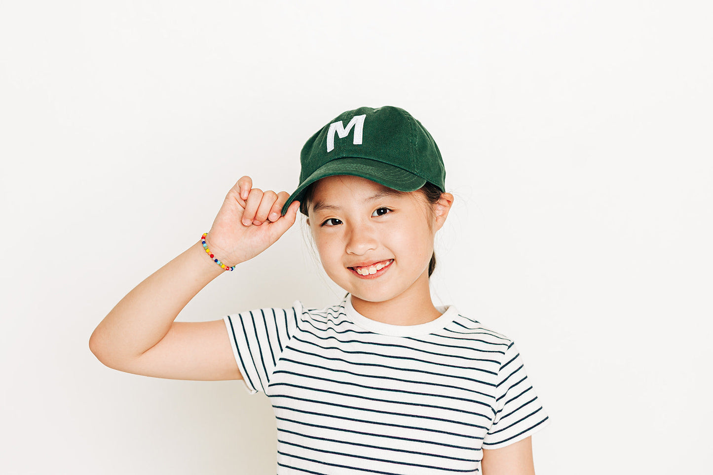Hunter Green Letter Baseball Hat