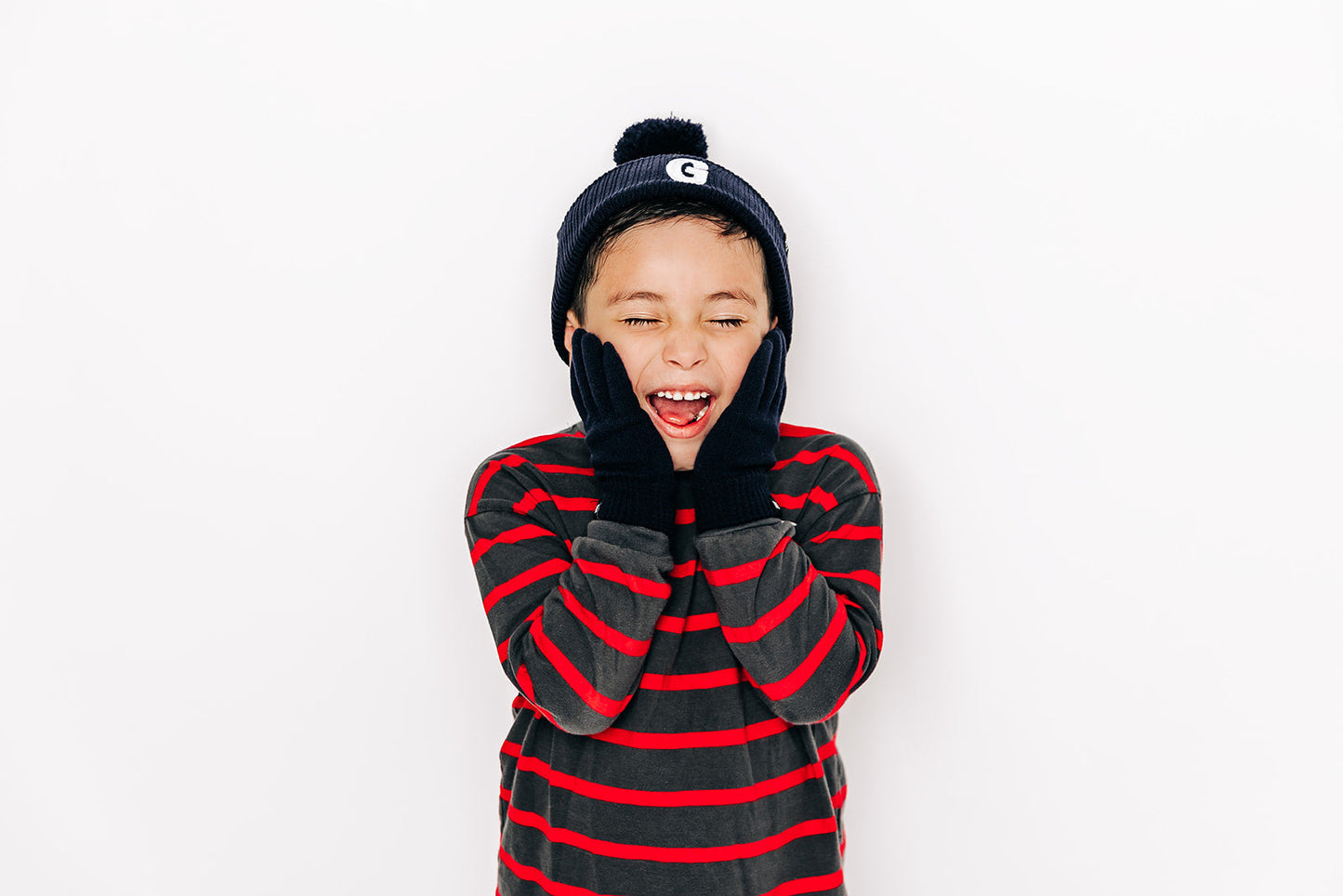 Letter Pom Pom Hat