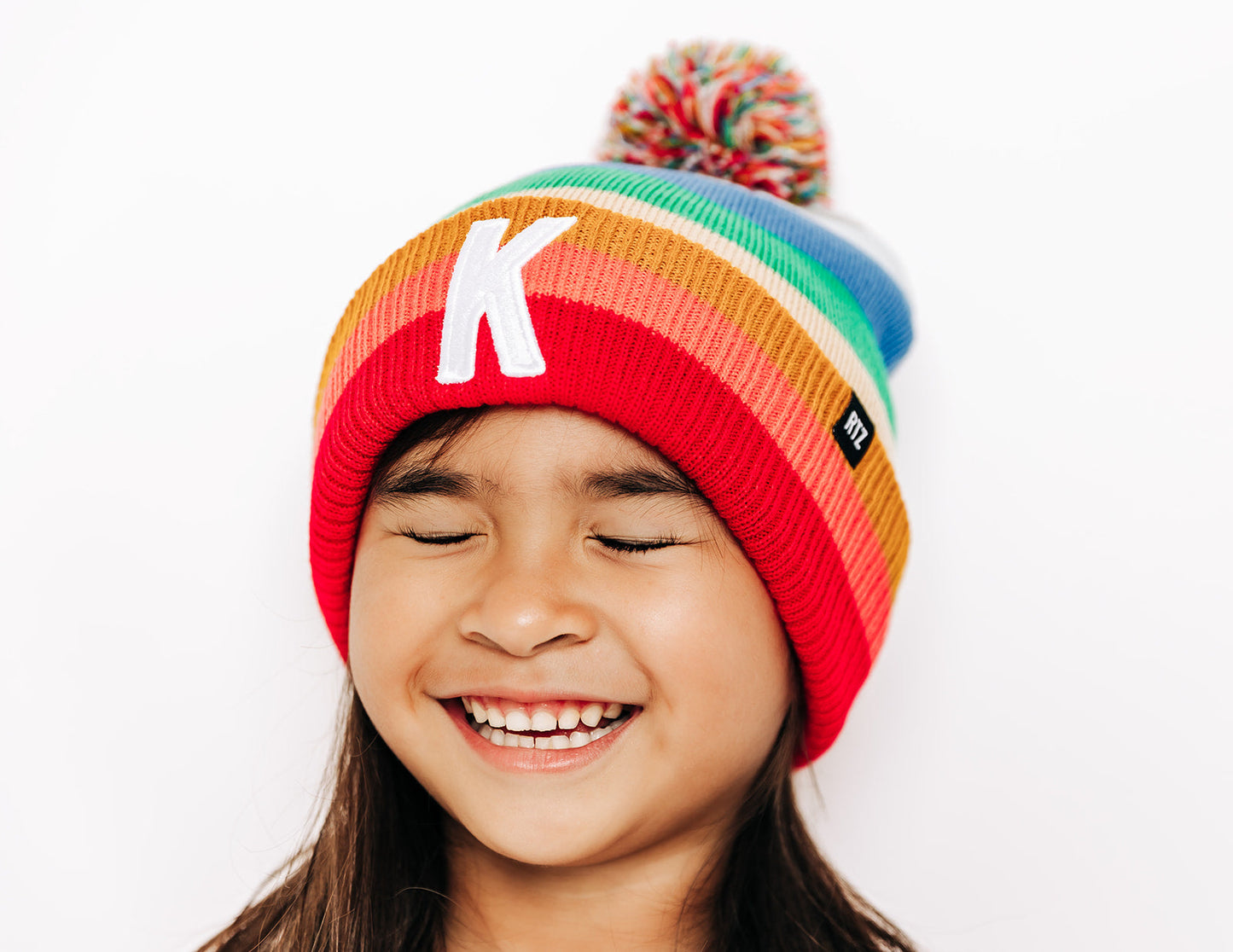 Letter Pom Pom Hat