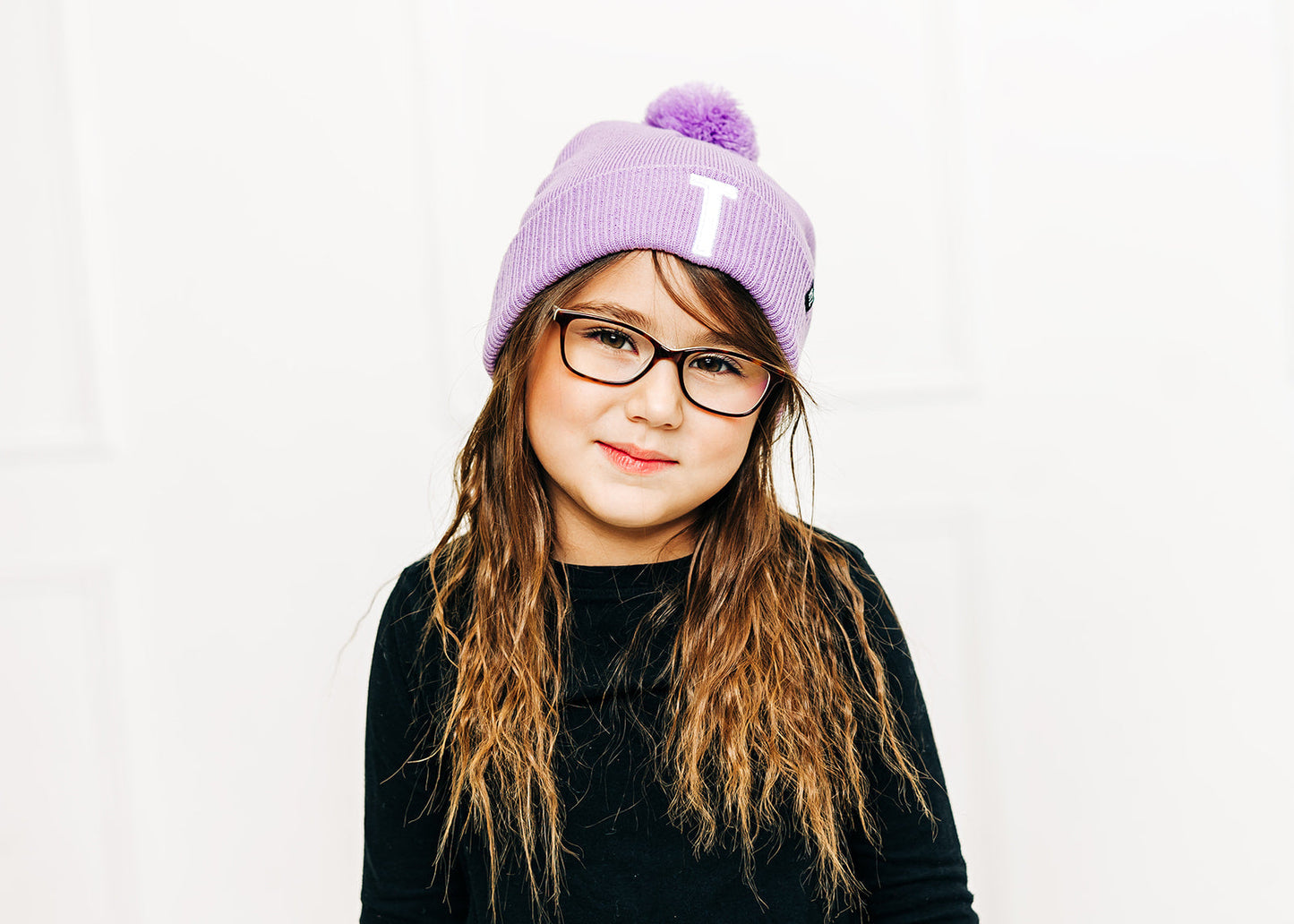 Letter Pom Pom Hat