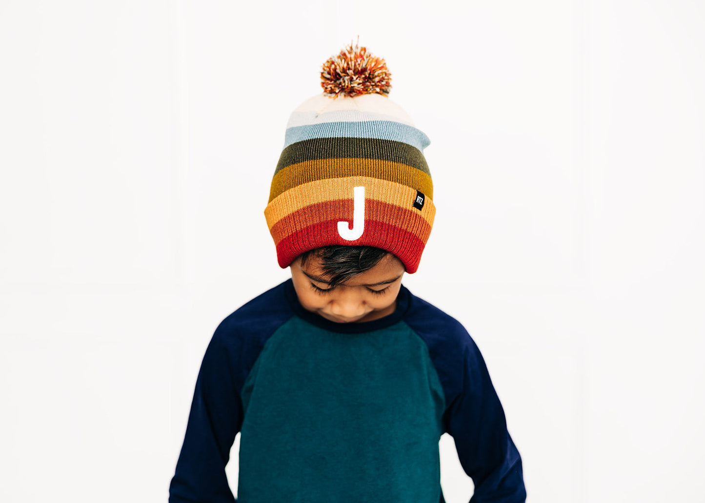 Letter Pom Pom Hat