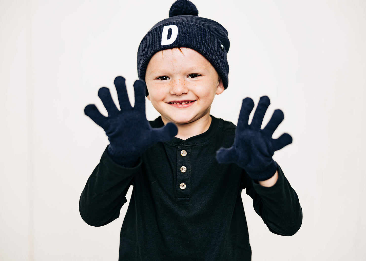 Letter Pom Pom Hat