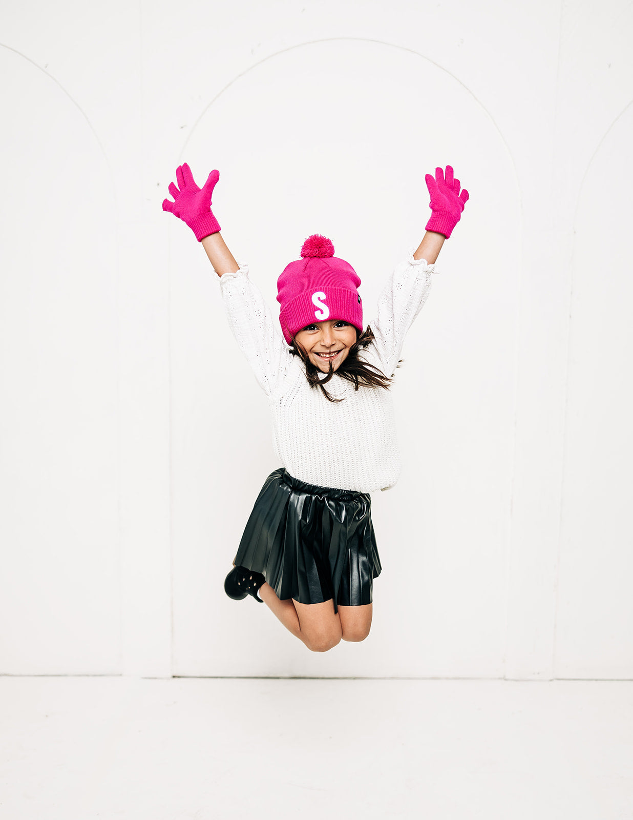 Letter Pom Pom Hat