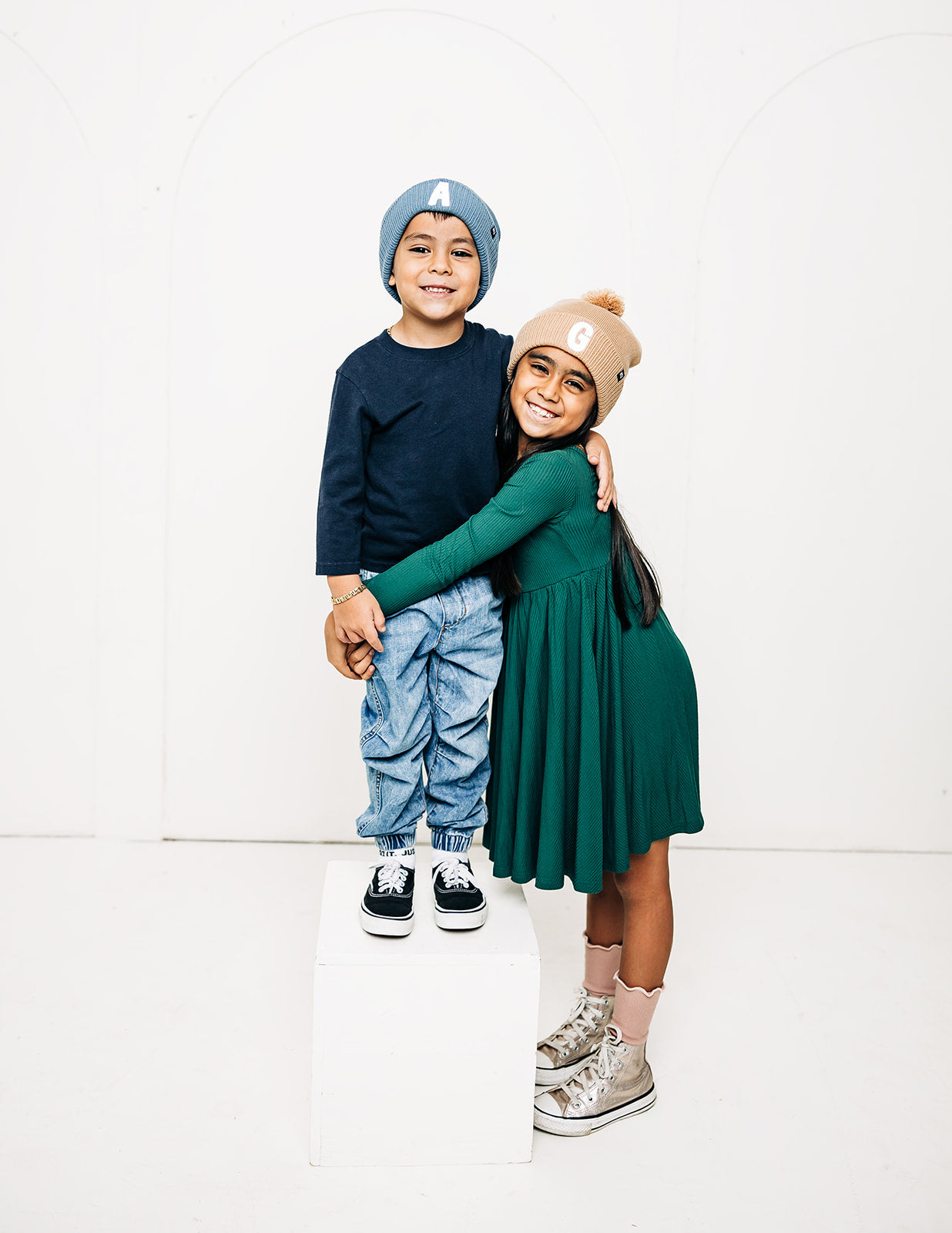 Letter Pom Pom Hat