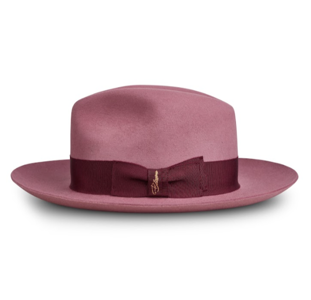 El Capo: Antique Rose Fedora - The Boss of Style!
