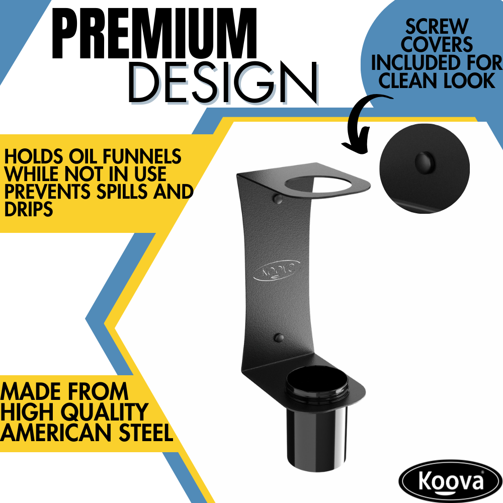 Oil Funnel Holder - Wall Mount