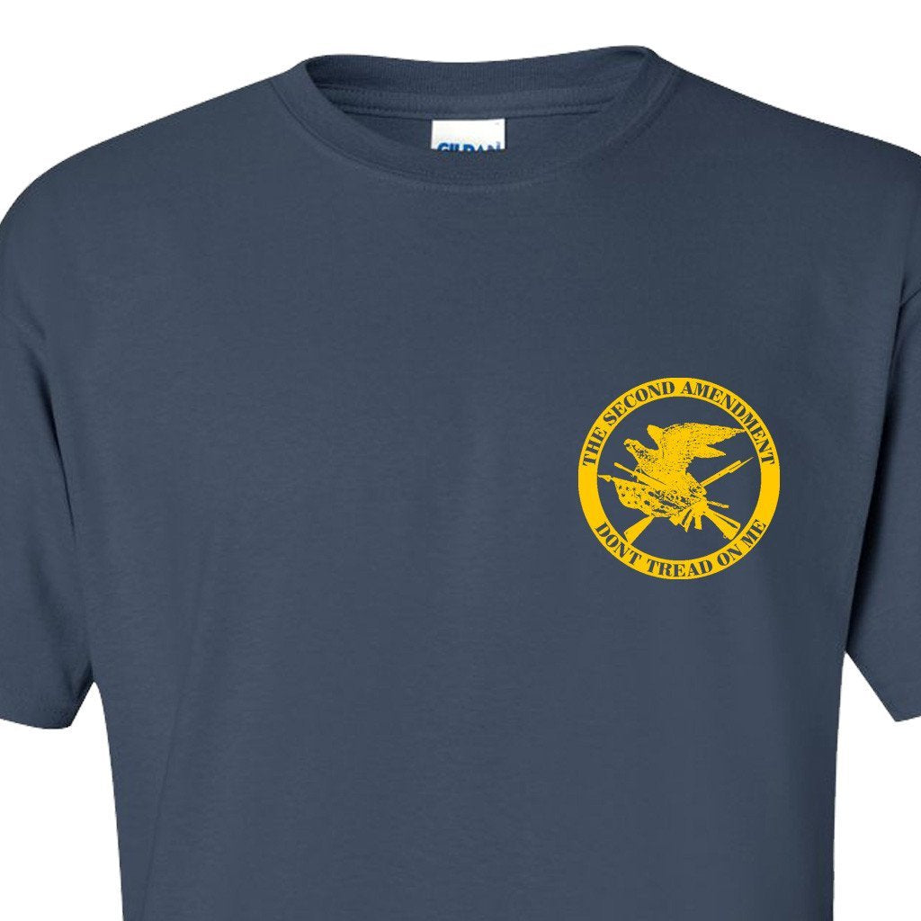 Right to Bear Arms Blue and Gold T-Shirt