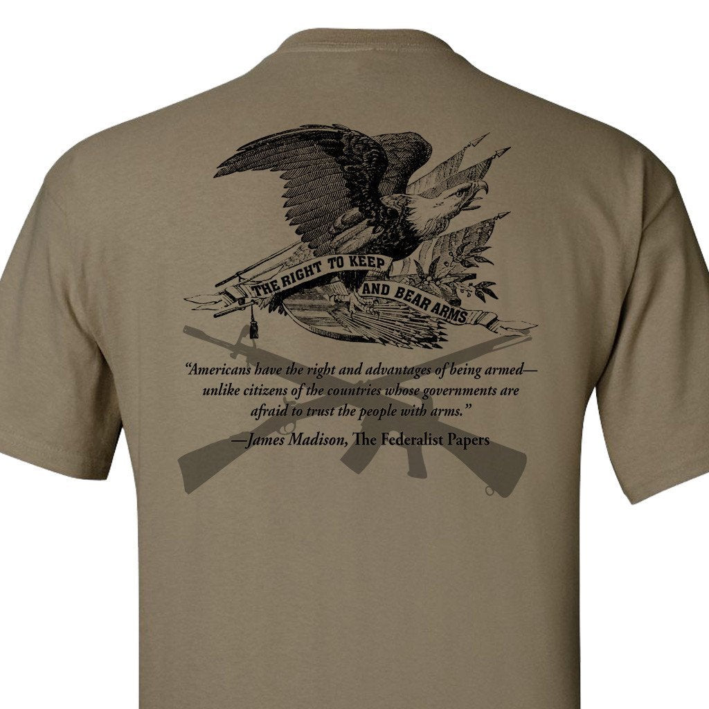 The Right To Bear Arms Coyote Tan T-Shirt