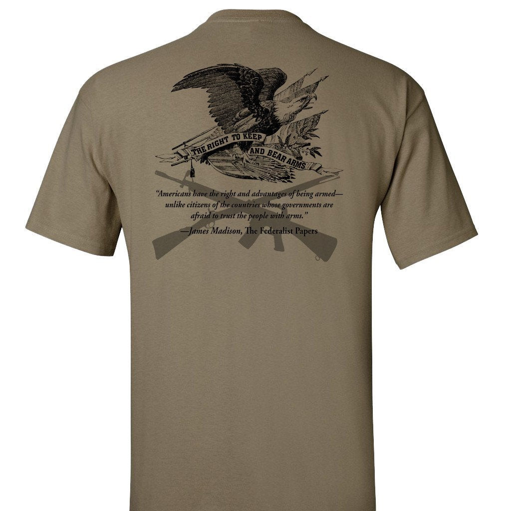 The Right To Bear Arms Coyote Tan T-Shirt