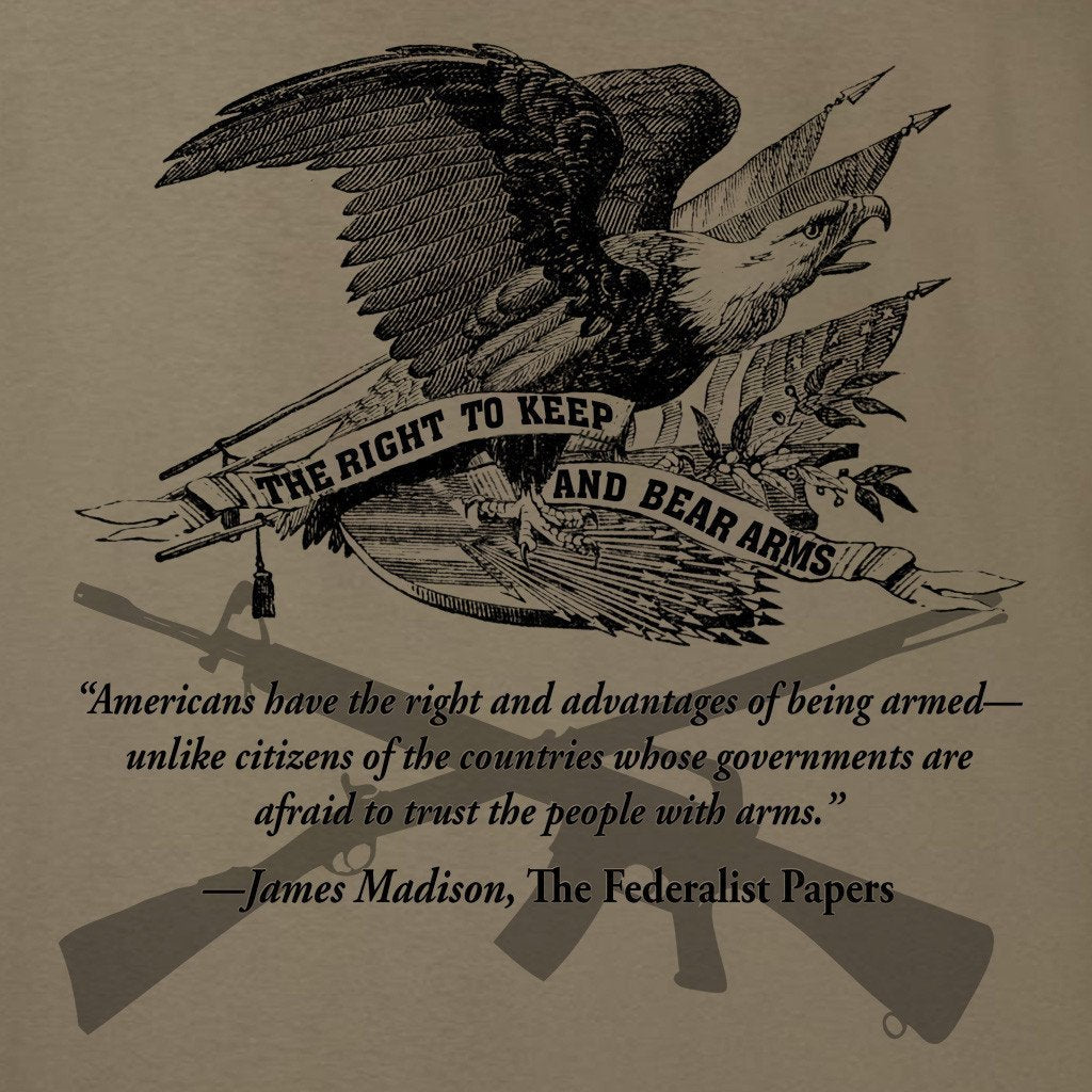 The Right To Bear Arms Coyote Tan T-Shirt