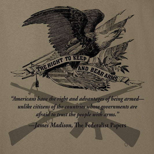 The Right To Bear Arms Coyote Tan T-Shirt