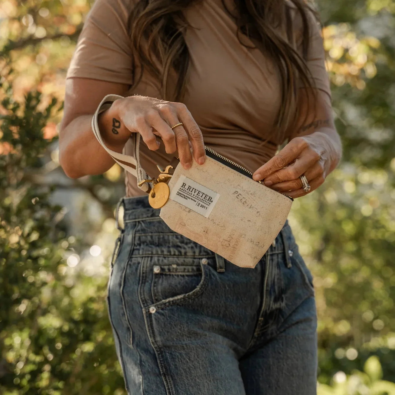 Lucy Mini Zipper Pouch | Canvas Letters to Home
