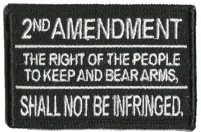 2nd Amendment Tactical Patch 2"x3"