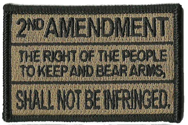 2nd Amendment Tactical Patch 2"x3"