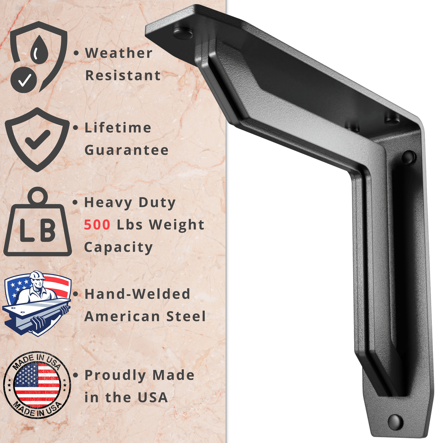 Lucca Heavy Duty Steel Brackets for Shelving