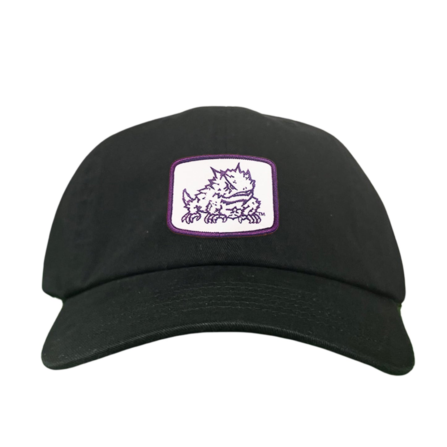 TCU Horned Frog Square Patch / Curved Bill Mesh Snapback / 121 - TCU005
