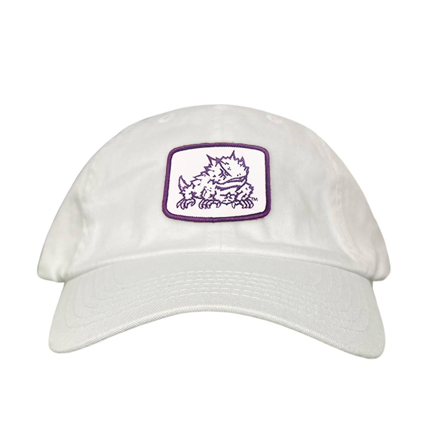 TCU Horned Frog Square Patch / Curved Bill Mesh Snapback / 121 - TCU005