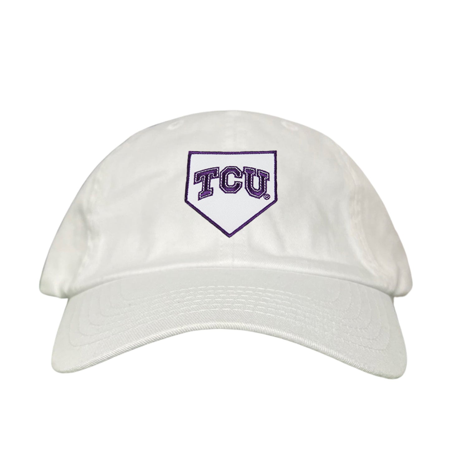TCU Horned Frogs Baseball Cap Home Plate / Hat / TCU025 / 221 / MM