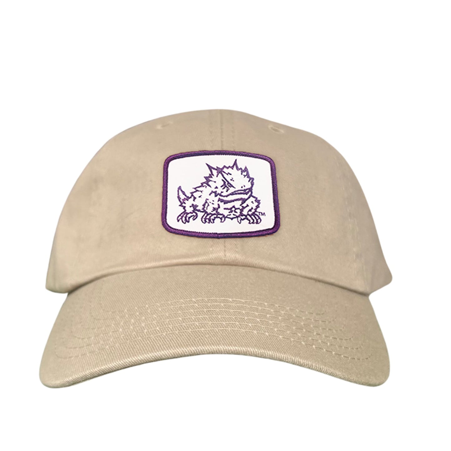 TCU Horned Frog Square Patch / Curved Bill Mesh Snapback / 121 - TCU005