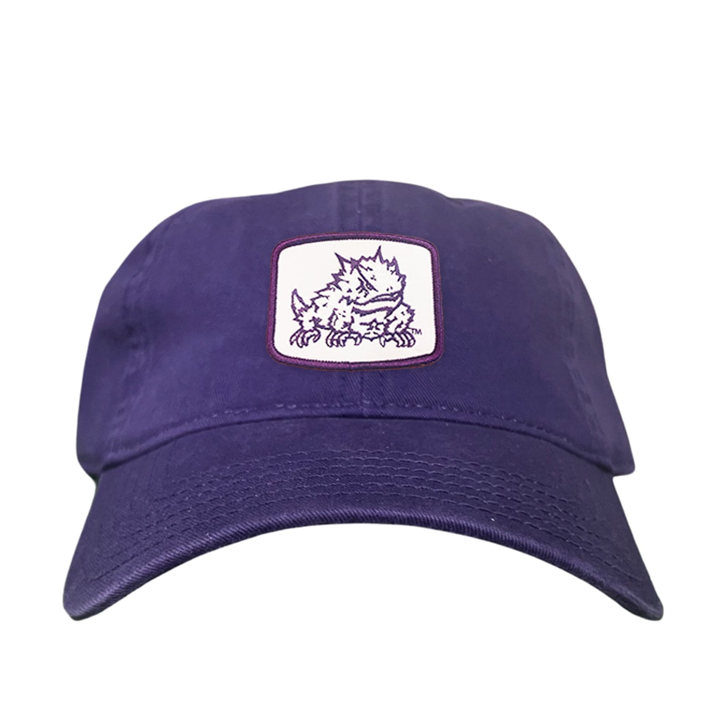 TCU Horned Frog Square Patch / Curved Bill Mesh Snapback / 121 - TCU005