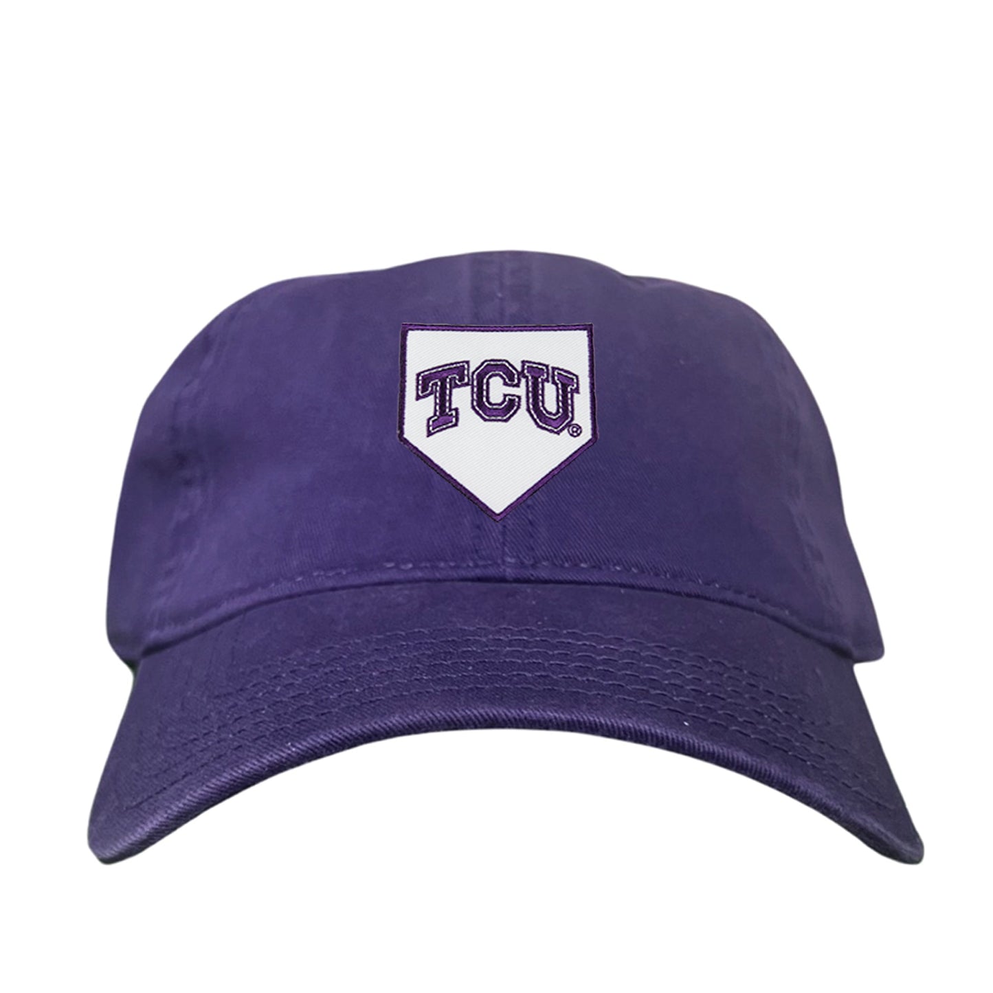 TCU Horned Frogs Baseball Cap Home Plate / Hat / TCU025 / 221 / MM