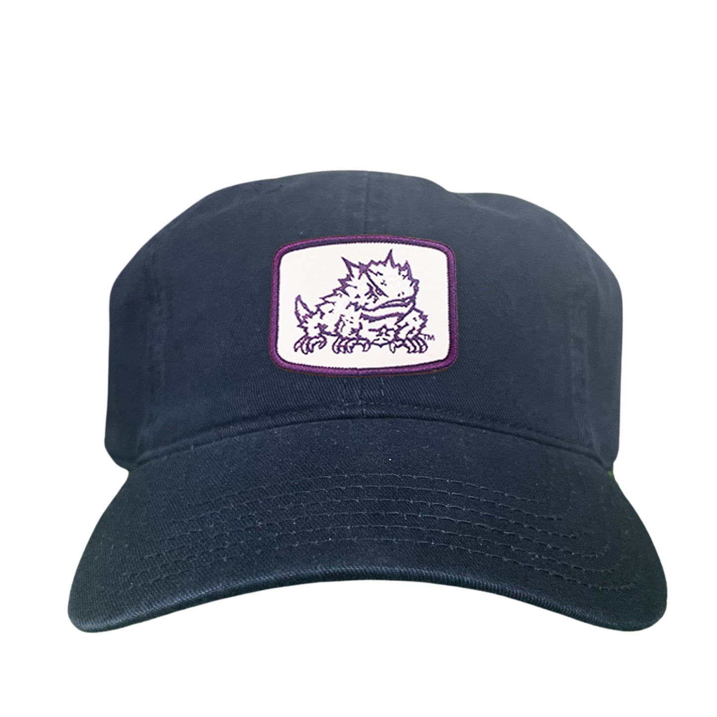 TCU Horned Frog Square Patch / Curved Bill Mesh Snapback / 121 - TCU005